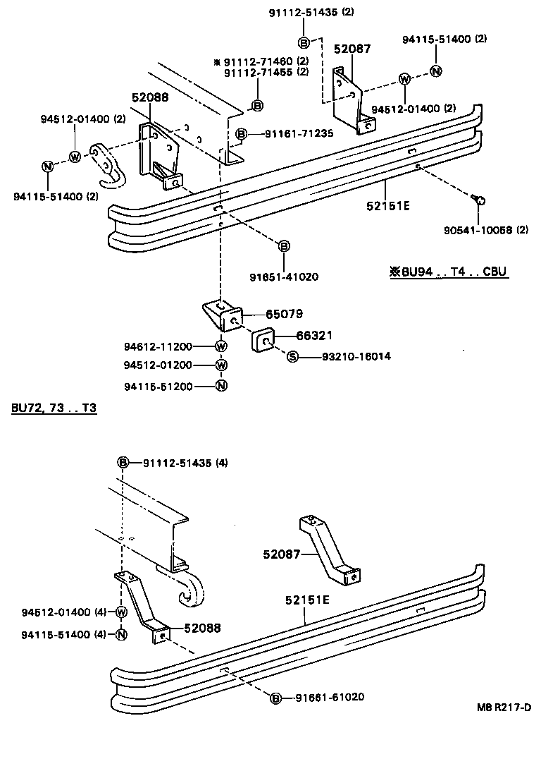 52087-37010 STAY SUB-ASSY, REAR BUMPER SIDE, RH product image