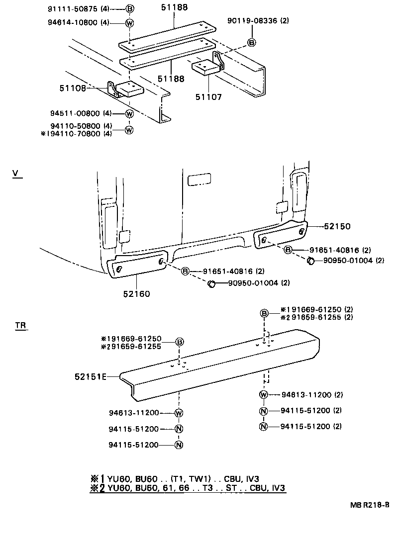 52087-37010 STAY SUB-ASSY, REAR BUMPER SIDE, RH product image