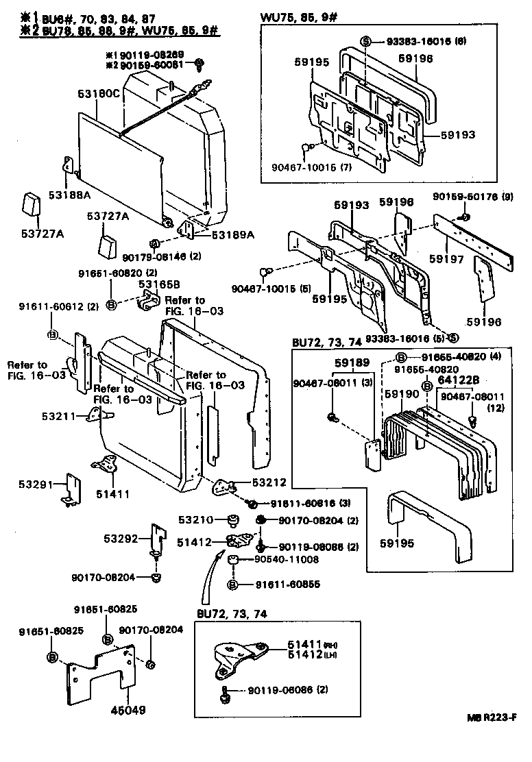 51412-36110 BRACKET, RADIATOR SUPPORT, LH product image