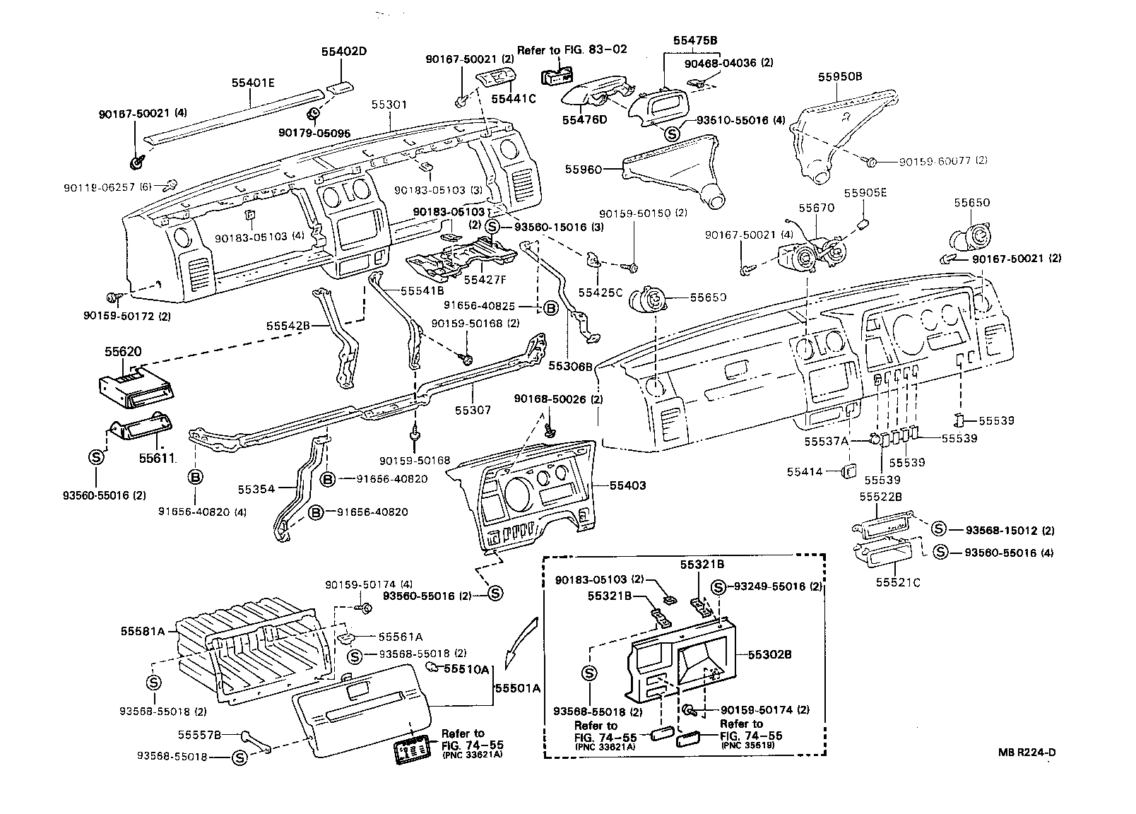 55311-95423-B0 PANEL SUB-ASSY, INSTRUMENT product image