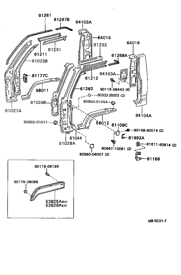 61611-37010 PANEL, QUARTER, RH product image