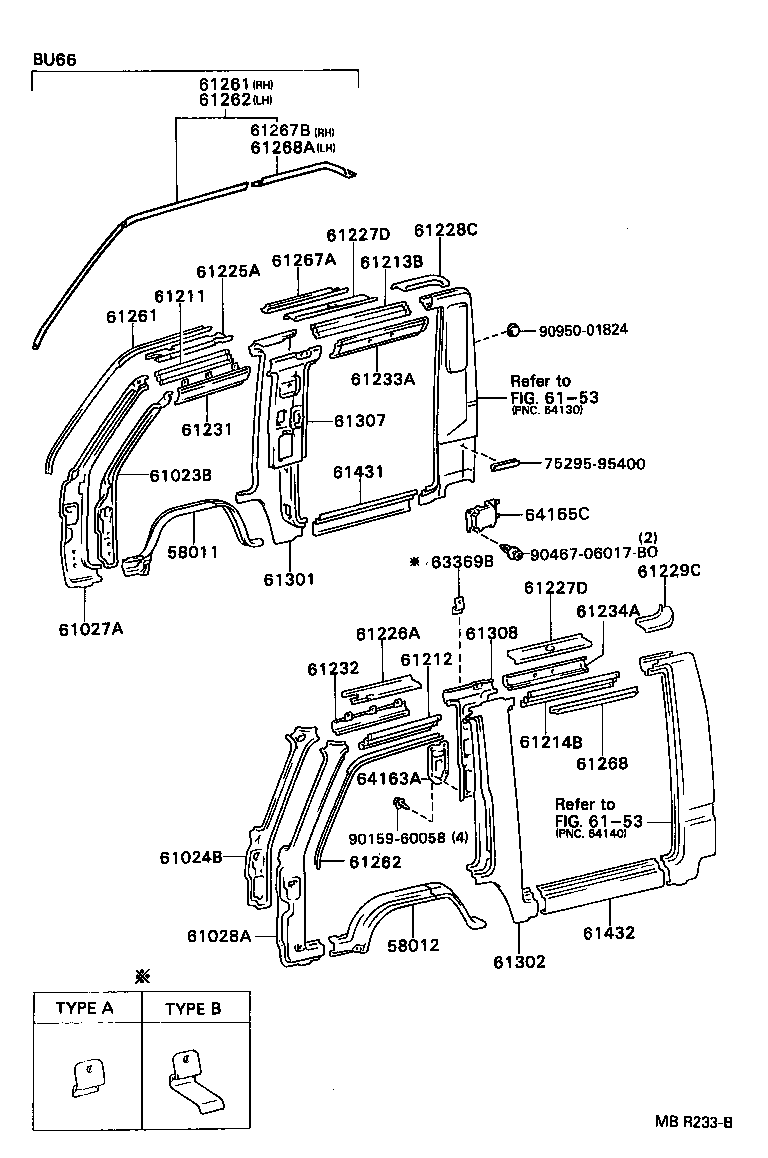 61611-37010 PANEL, QUARTER, RH product image