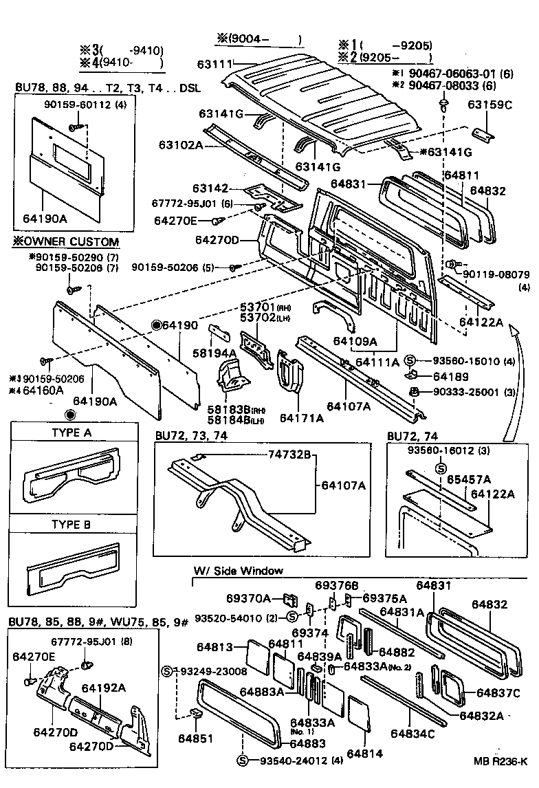 64100-37110 PANEL, BACK product image