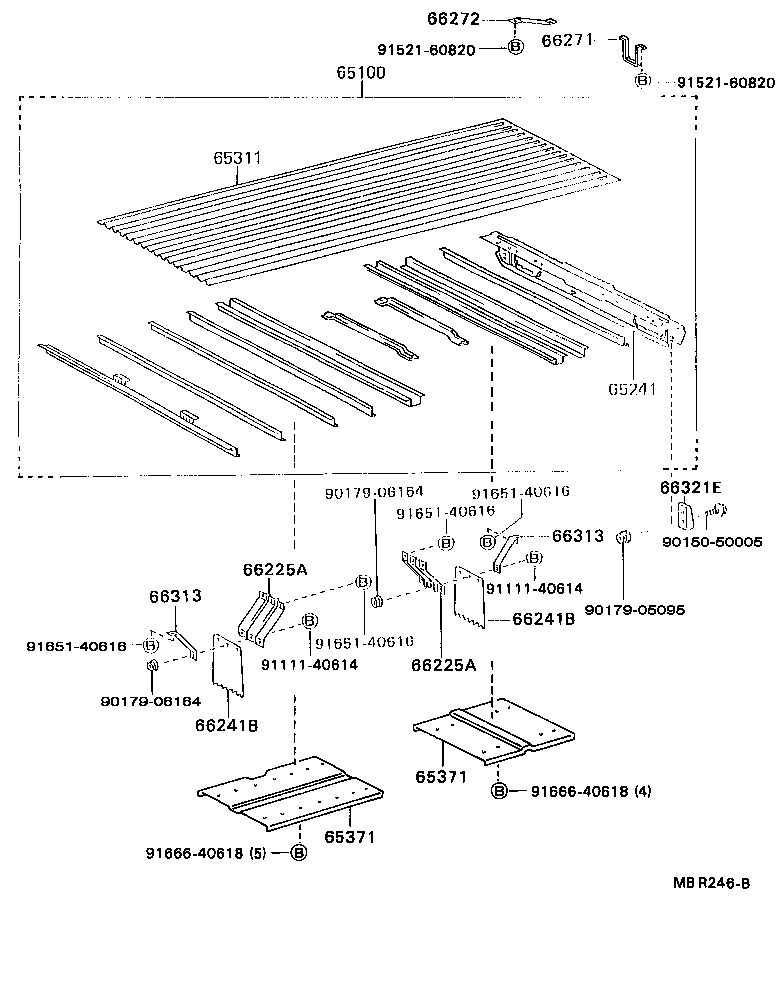65100-37010 FLOOR ASSY, REAR BODY product image