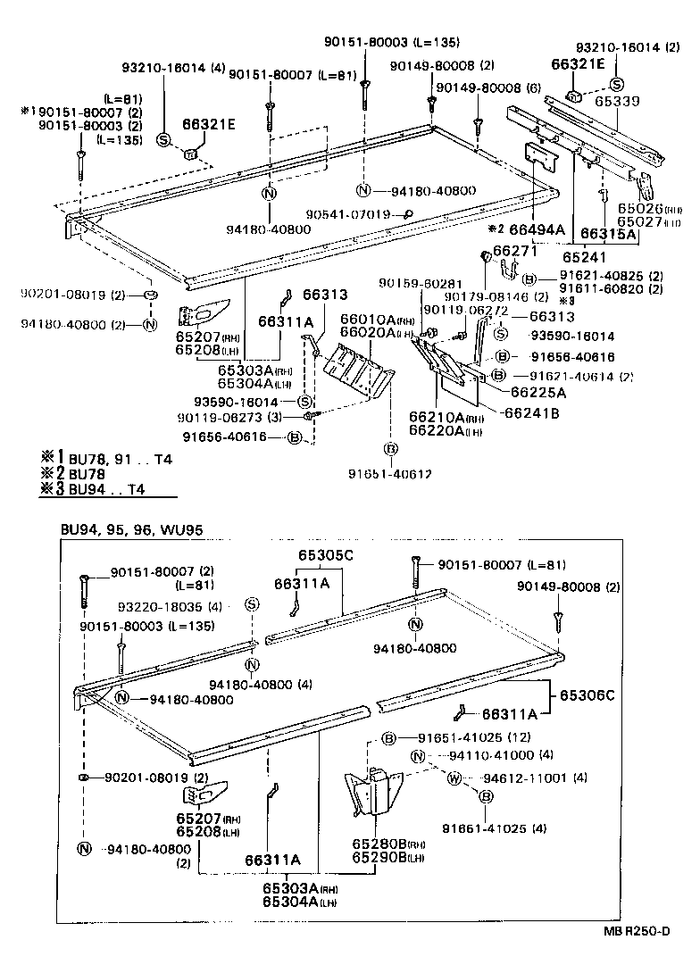 65026-37010 BRACKET SUB-ASSY, GATE RUBBER BUMPER, RH product image