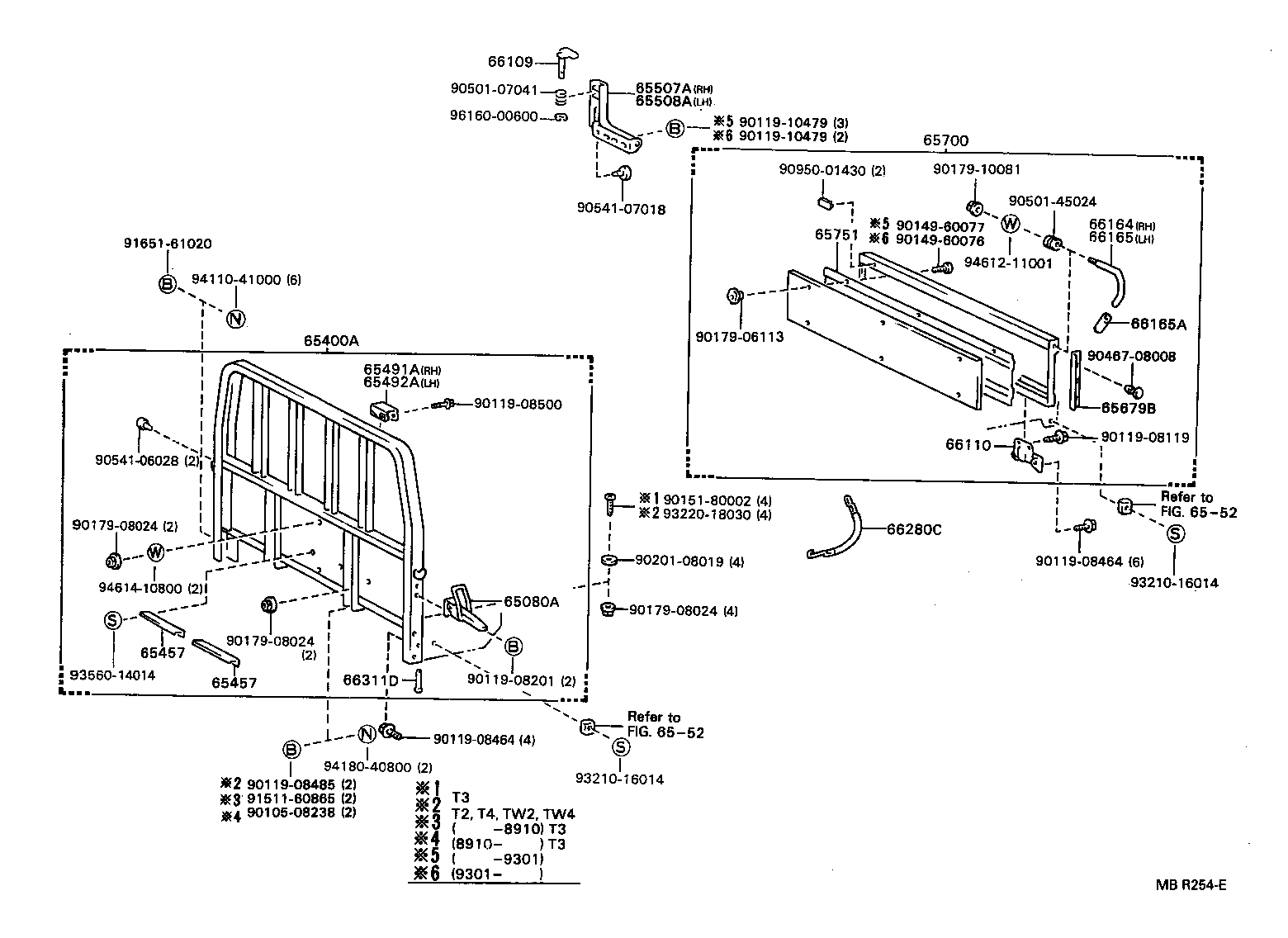 65701-93201 GATE ASSY, REAR BODY TAIL product image