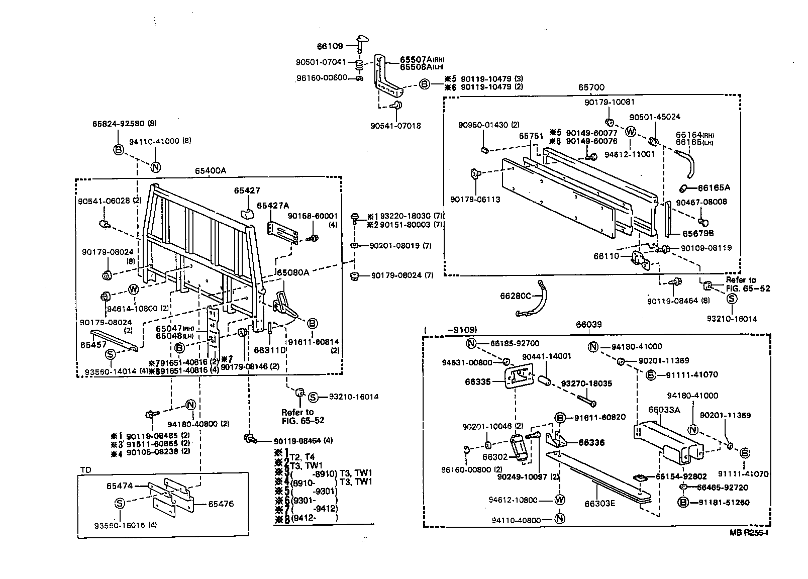 65701-93201 GATE ASSY, REAR BODY TAIL product image