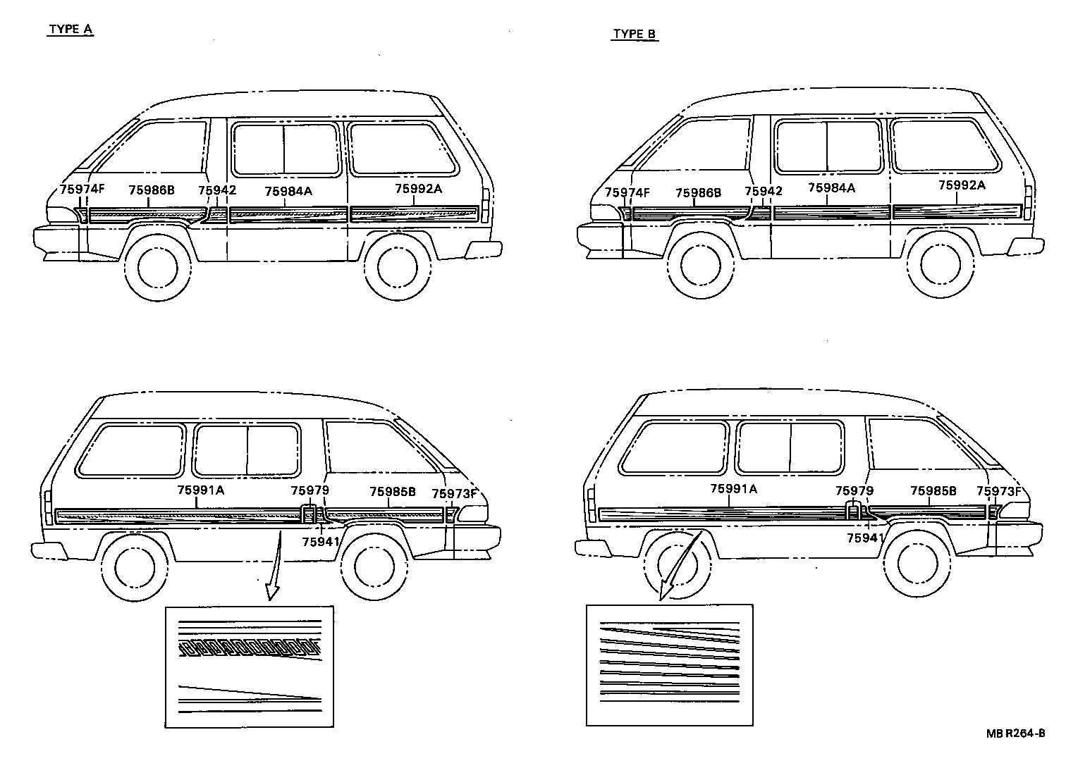 75973-87009 STRIPE, FRONT SIDE PANEL, RH product image