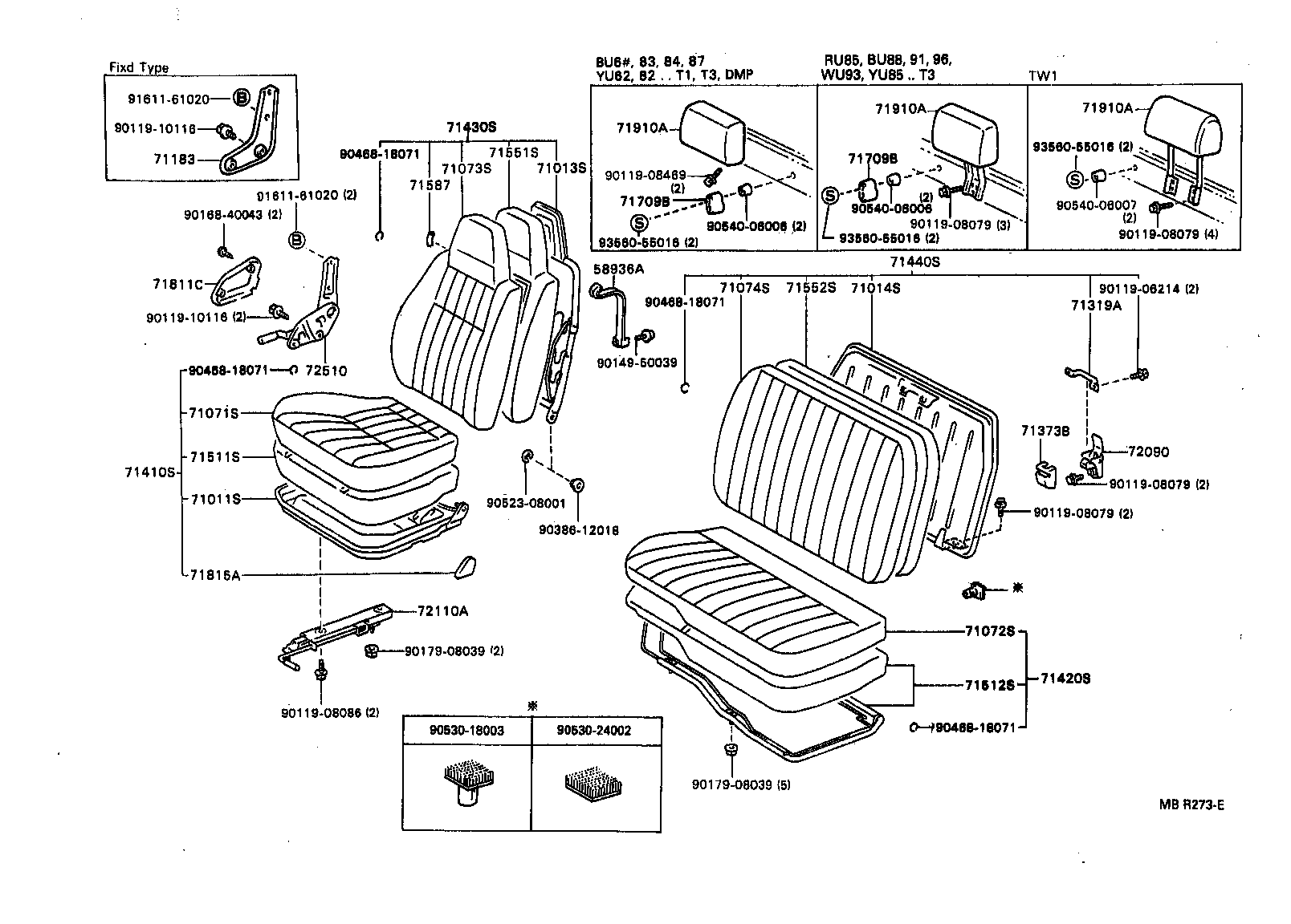 71013-37010 FRAME SUB-ASSY, FRONT SEAT BACK, RH product image