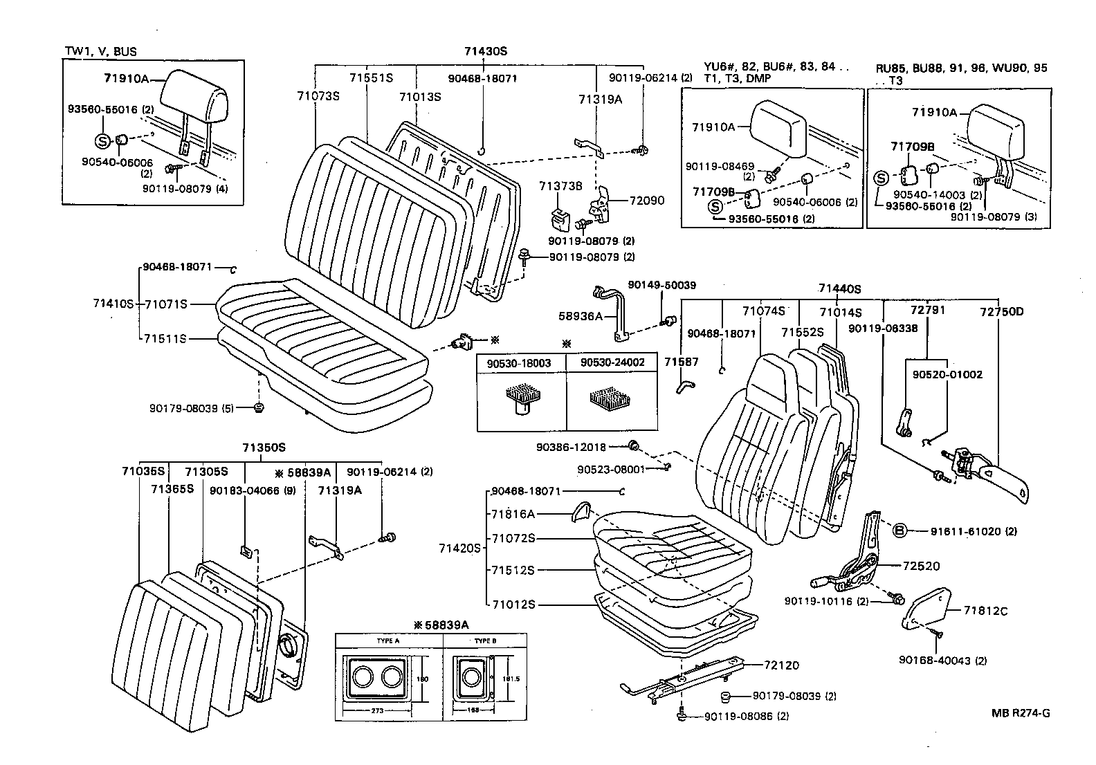 71013-37010 FRAME SUB-ASSY, FRONT SEAT BACK, RH product image