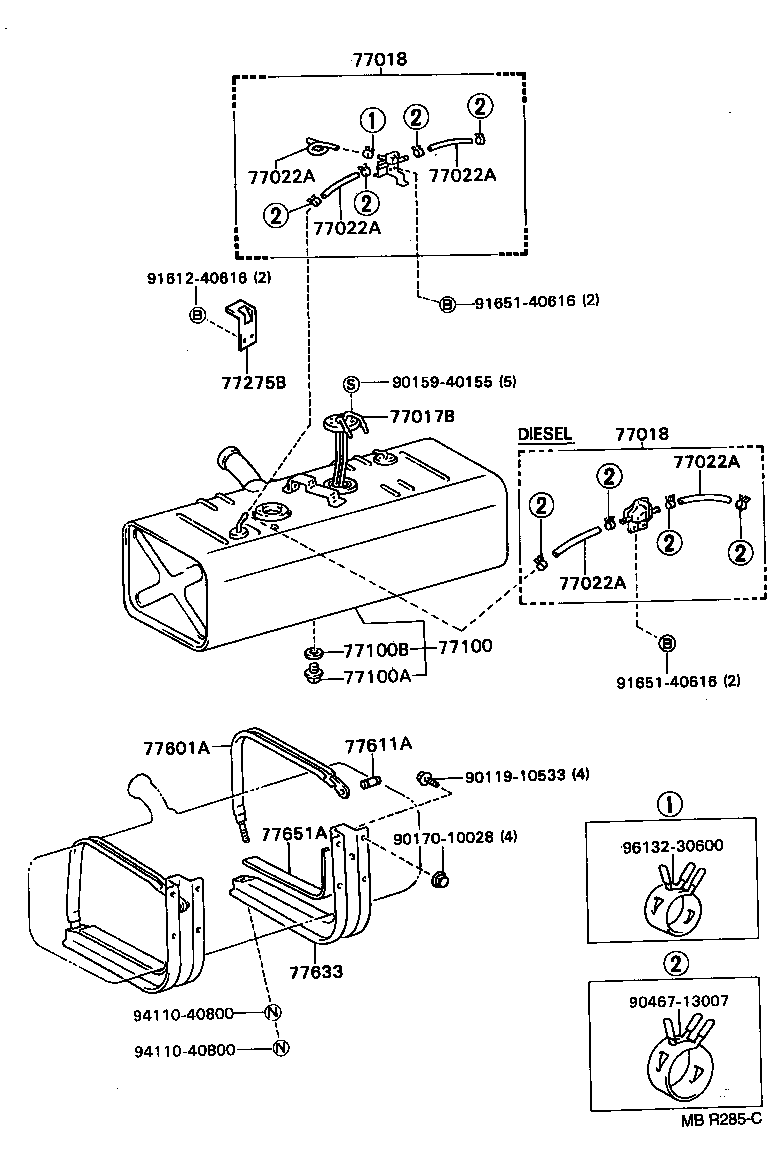 58266-36290 BRACKET, FUEL TUBE CLAMP product image