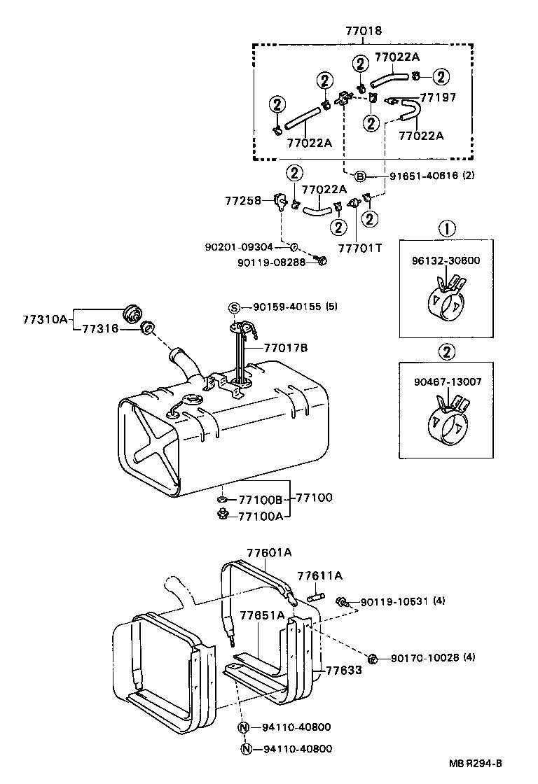 77017-36360 TUBE SUB-ASSY, FUEL TANK VENT product image