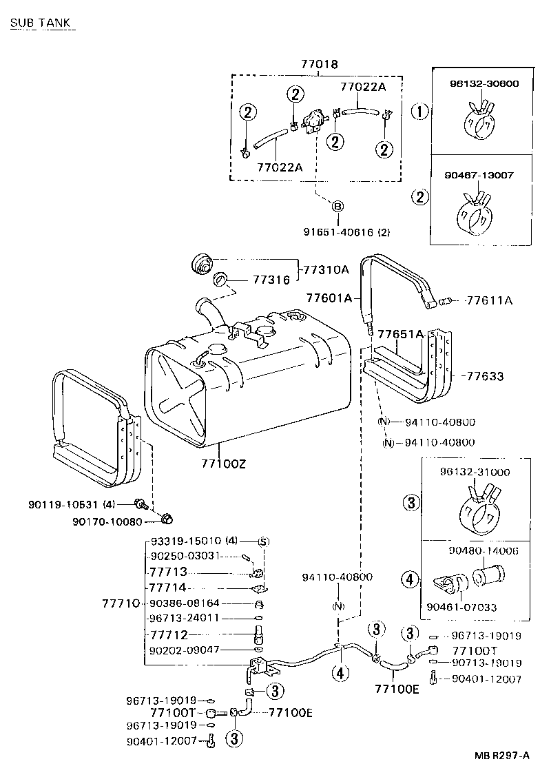 77017-36360 TUBE SUB-ASSY, FUEL TANK VENT product image