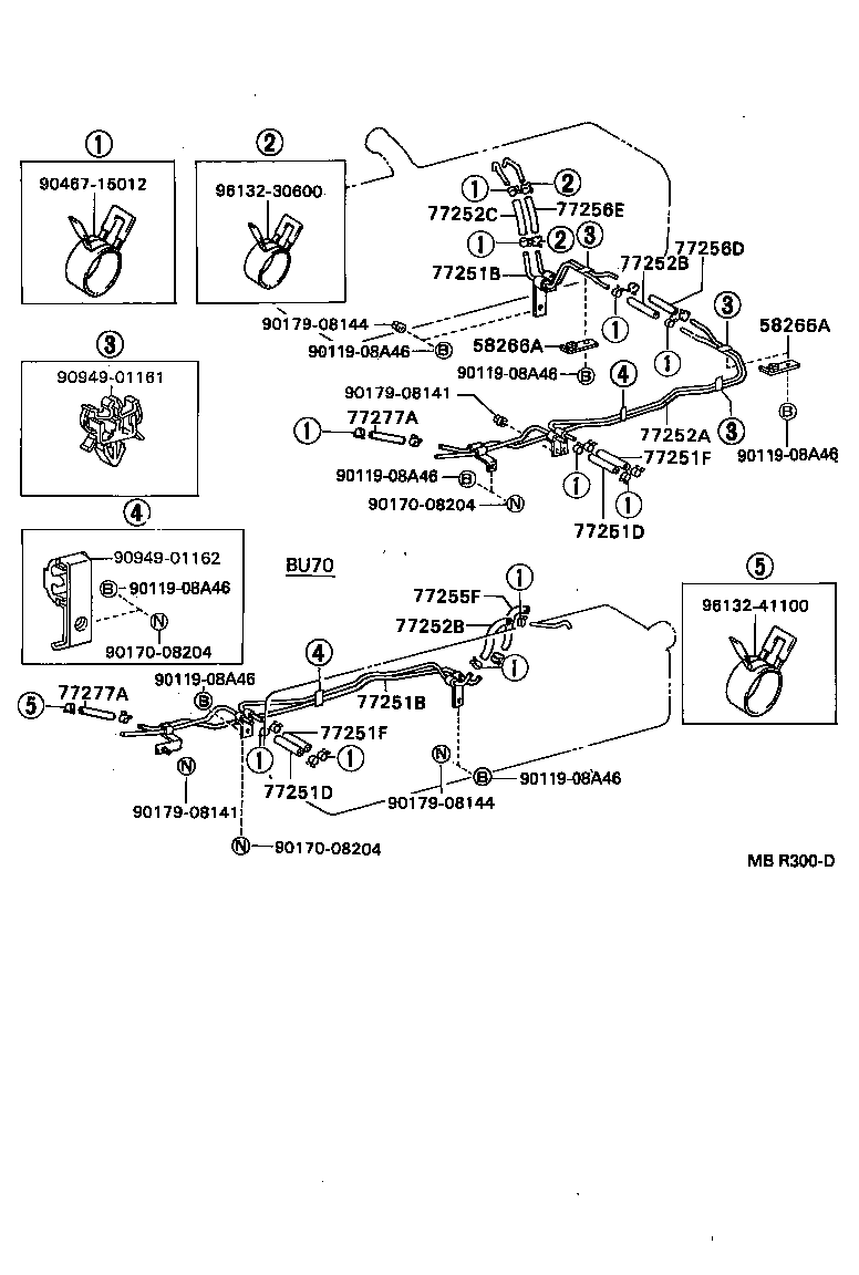 77017-36360 TUBE SUB-ASSY, FUEL TANK VENT product image