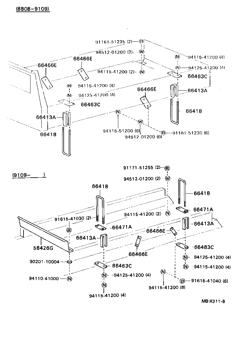 90117-12032 BOLT, MOUNTING product image