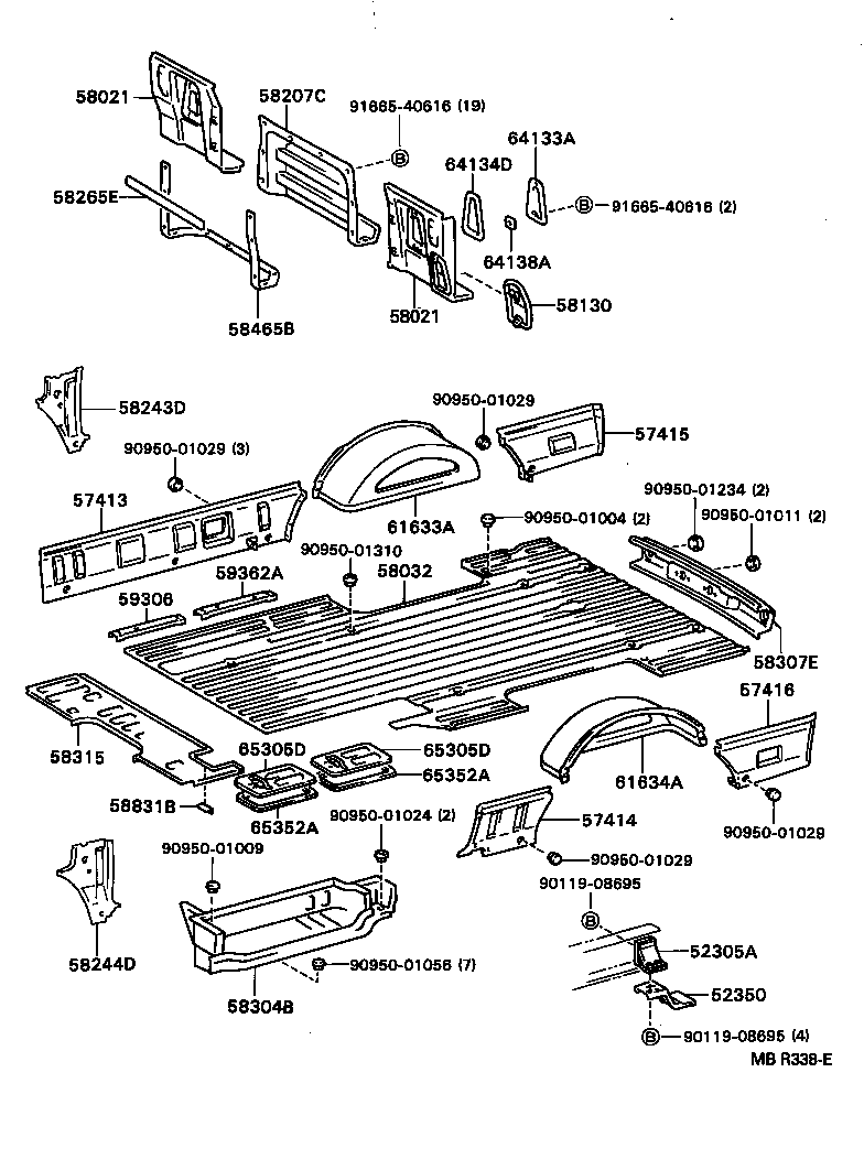 58244-37010 PANEL, FLOOR SIDE, REAR LH product image