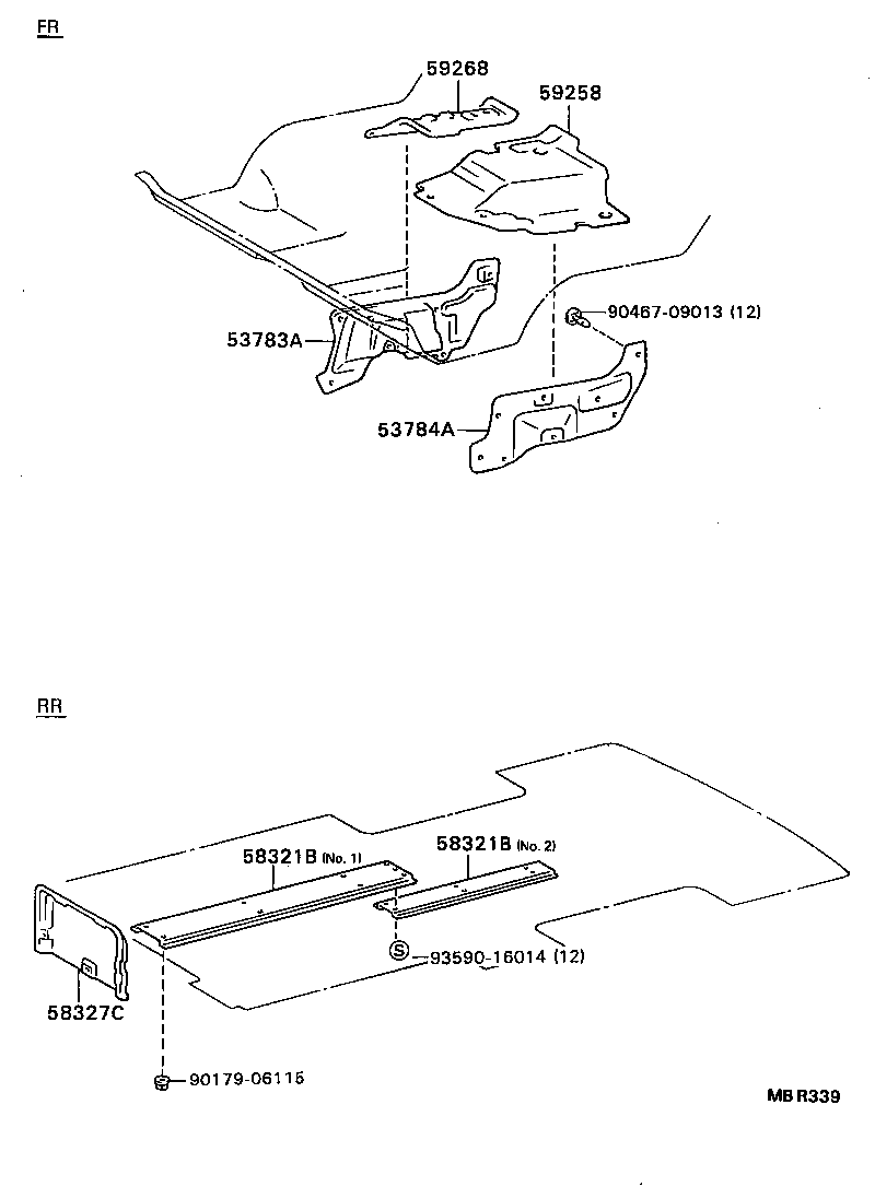58327-92604 INSULATOR, TRANSMISSION SERVICE HOLE COVER product image