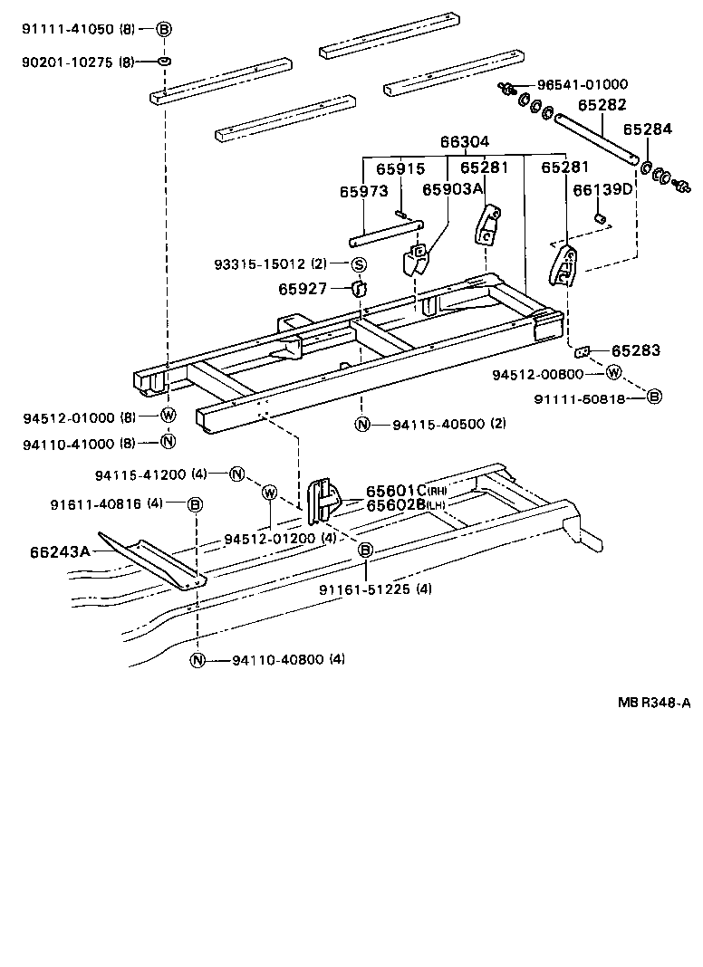 65904-93200 BAR SUB-ASSY, VESSEL STAND product image