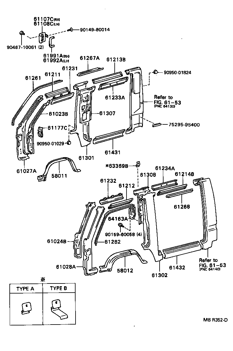 61261-37010 CHANNEL, ROOF DRIP, RH product image