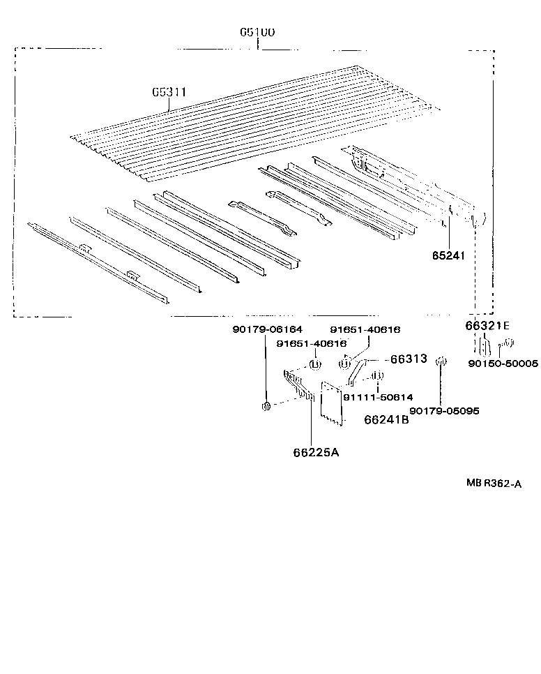 65100-37030 FLOOR ASSY, REAR BODY product image