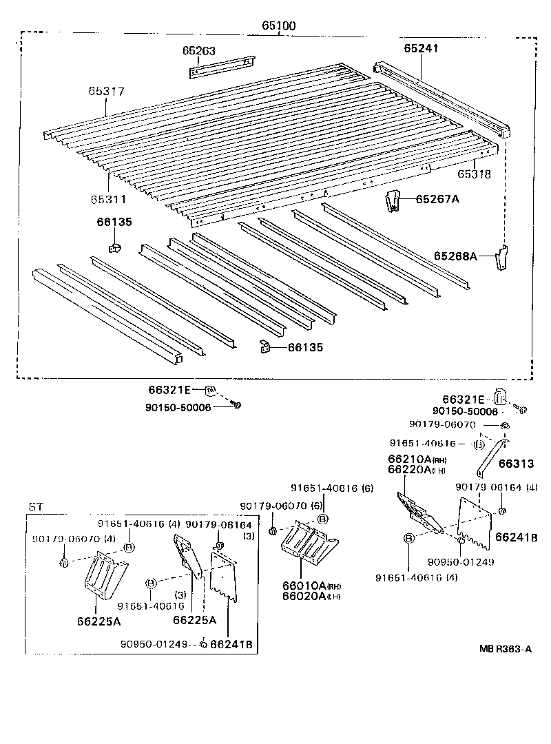 65100-37030 FLOOR ASSY, REAR BODY product image