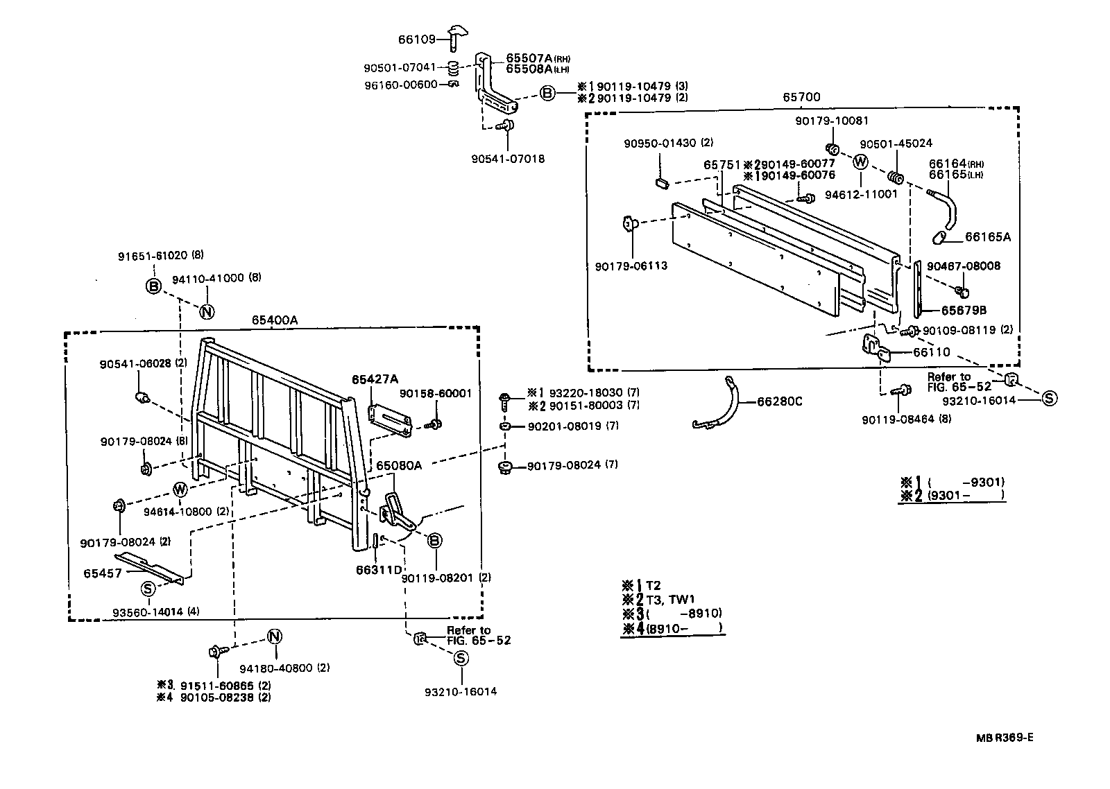 65700-92828 GATE ASSY, REAR BODY TAIL product image