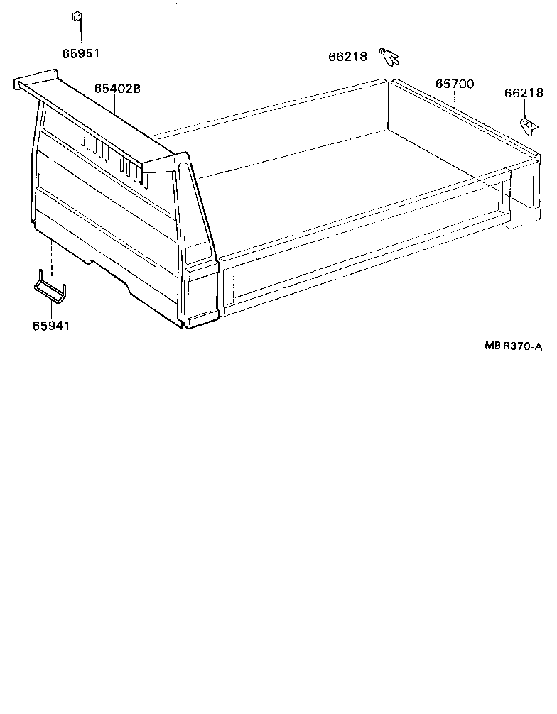 65700-92828 GATE ASSY, REAR BODY TAIL product image