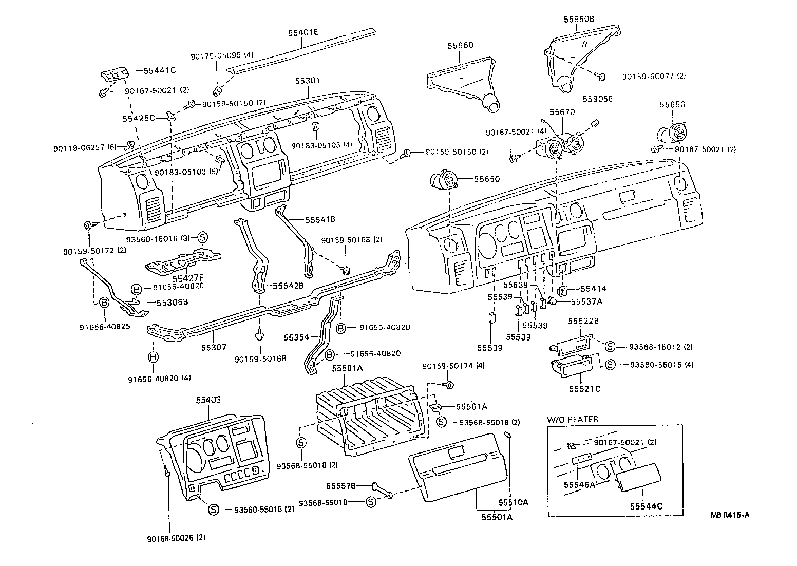 55368-37010 BRACKET, RADIO TUNER MOUNTING, LH product image