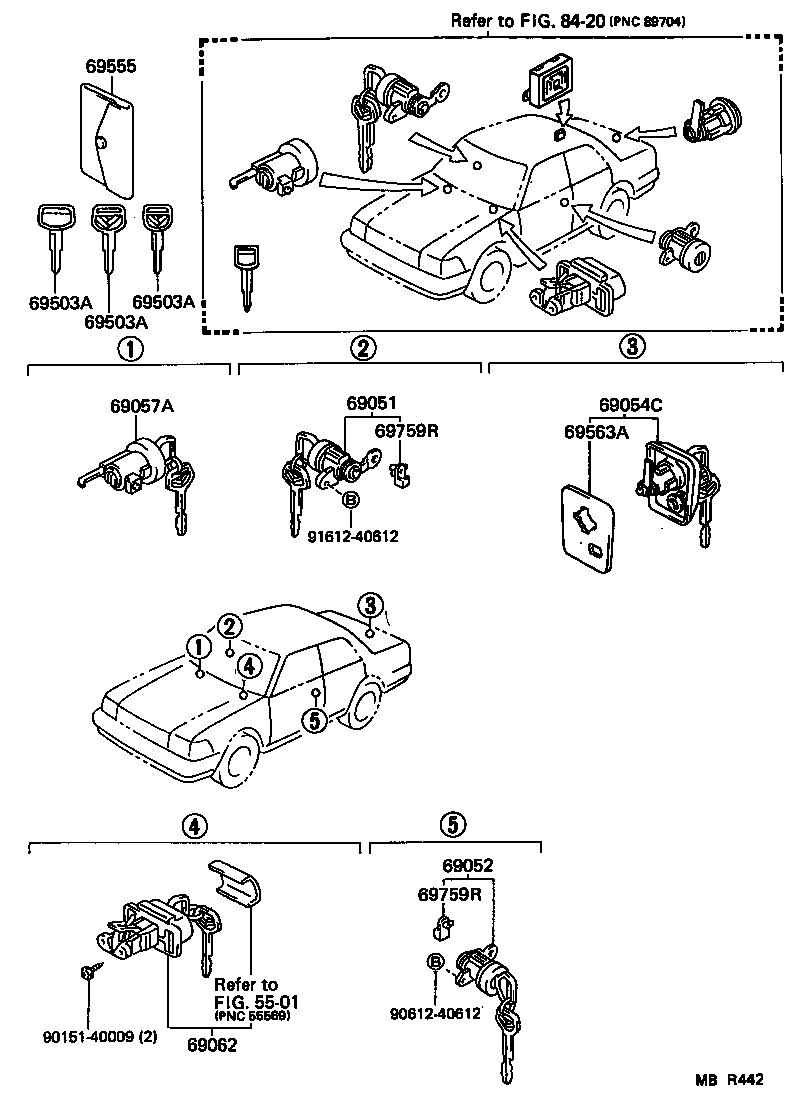 69005-30431 CYLINDER SET, LOCK product image