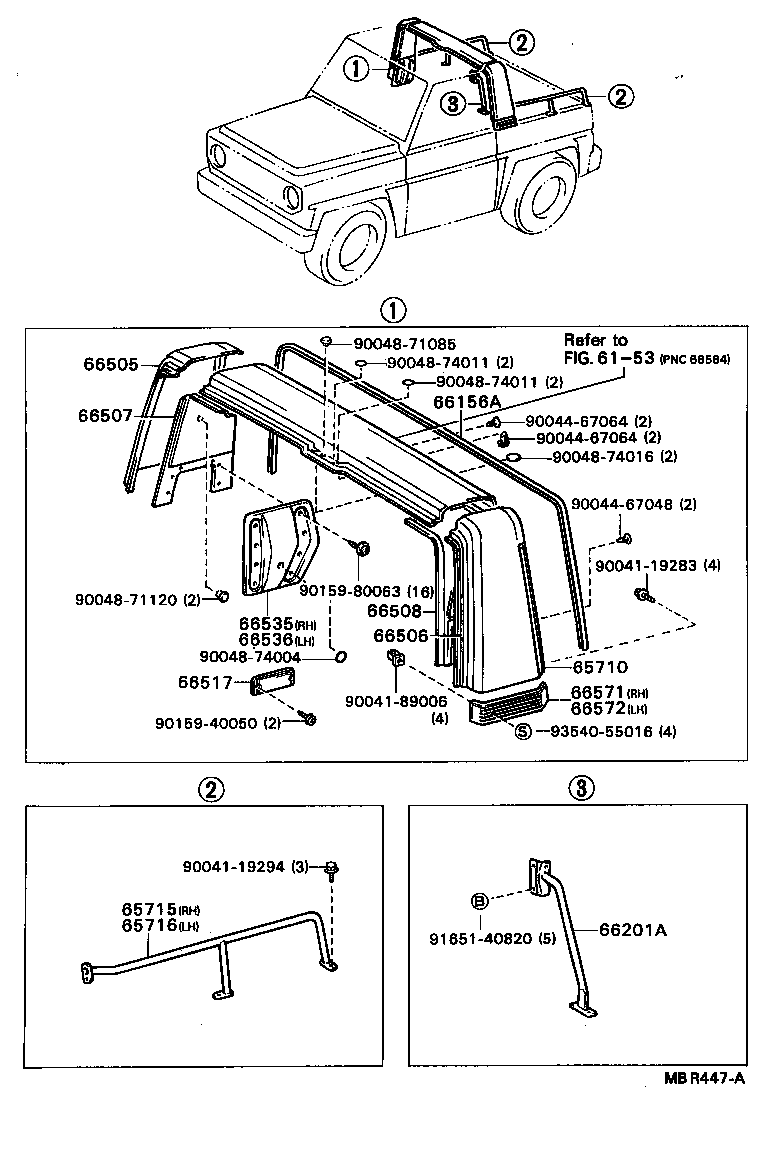 66571-87601 GARNISH, ROLL OVER, RH product image