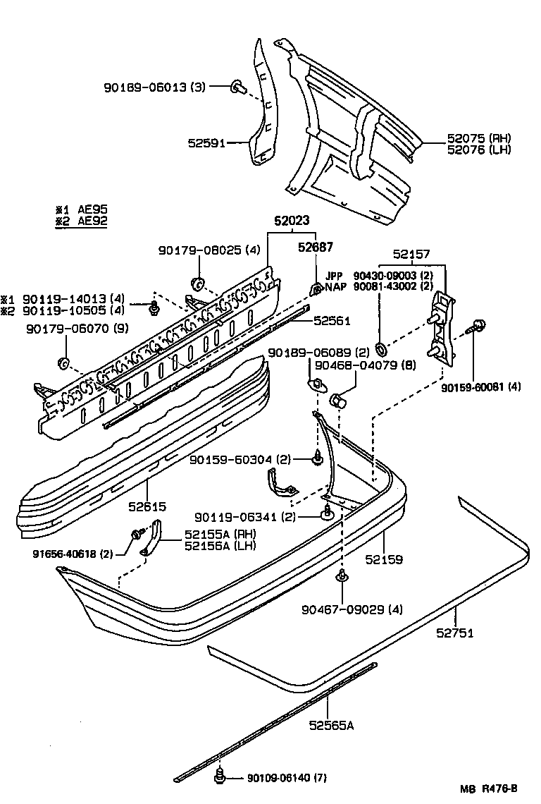 52023-01020 REINFORCEMENT SUB-ASSY, REAR BUMPER product image