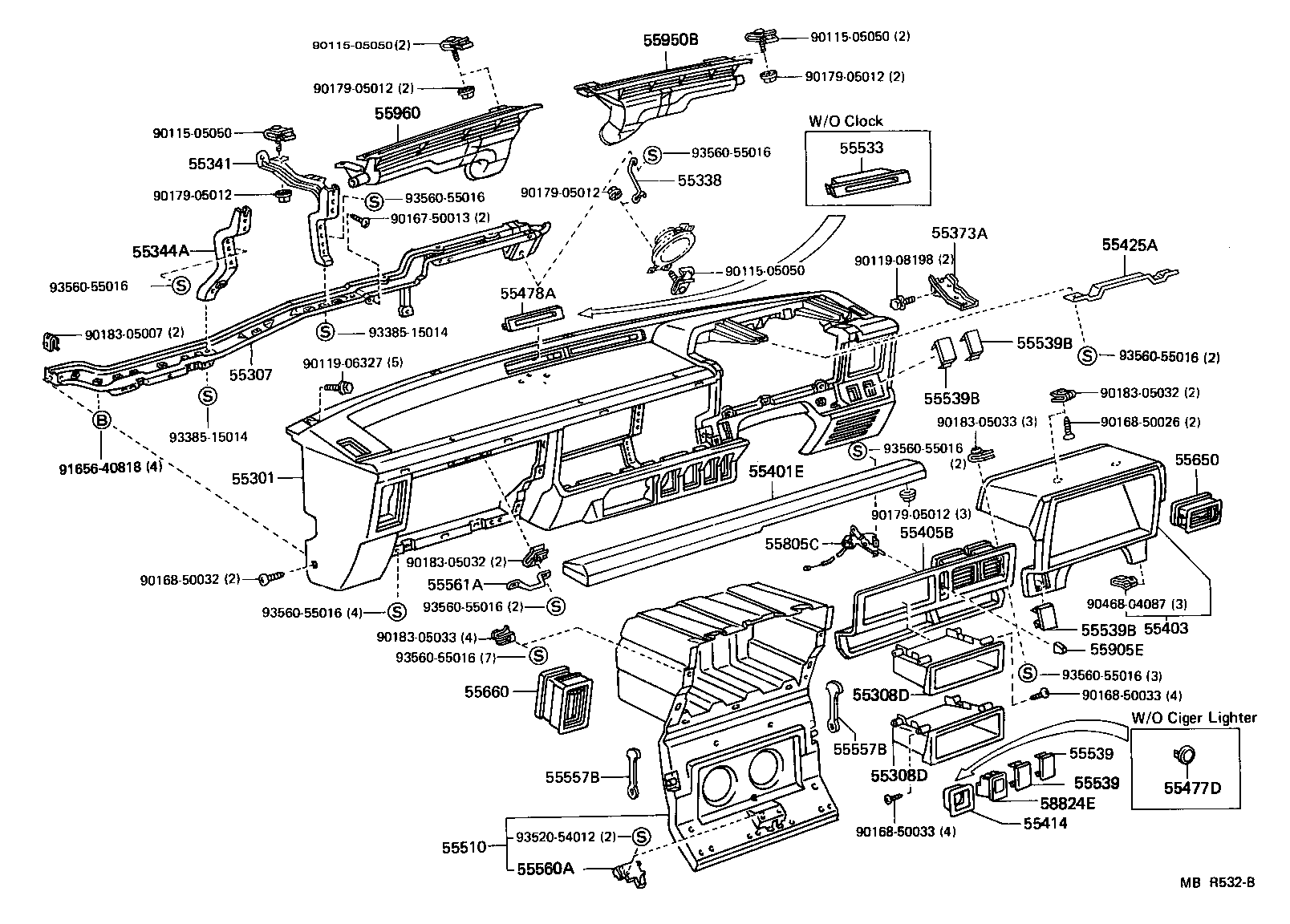 55403-95702-16 HOOD SUB-ASSY, METER product image