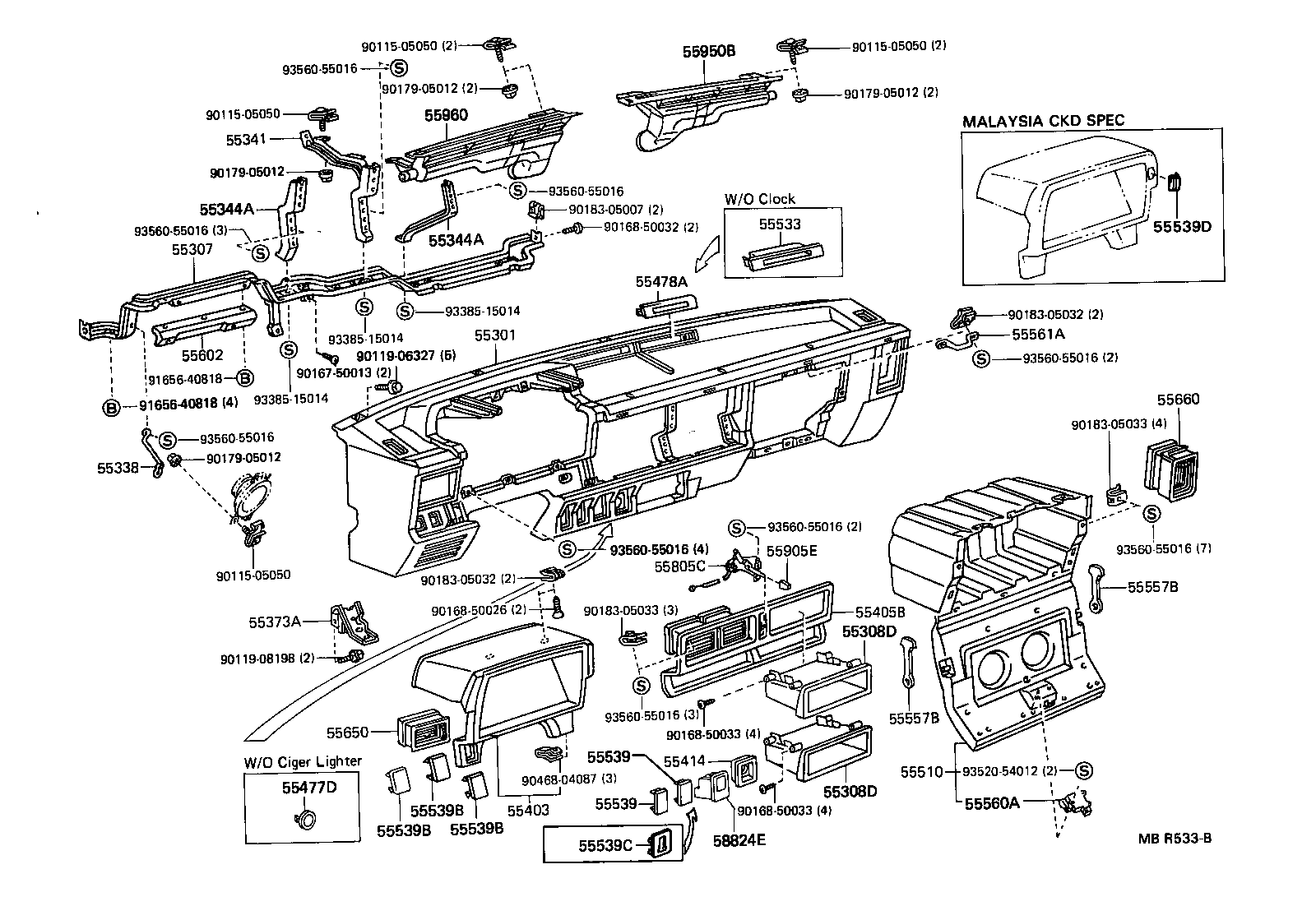 55403-95702-16 HOOD SUB-ASSY, METER product image