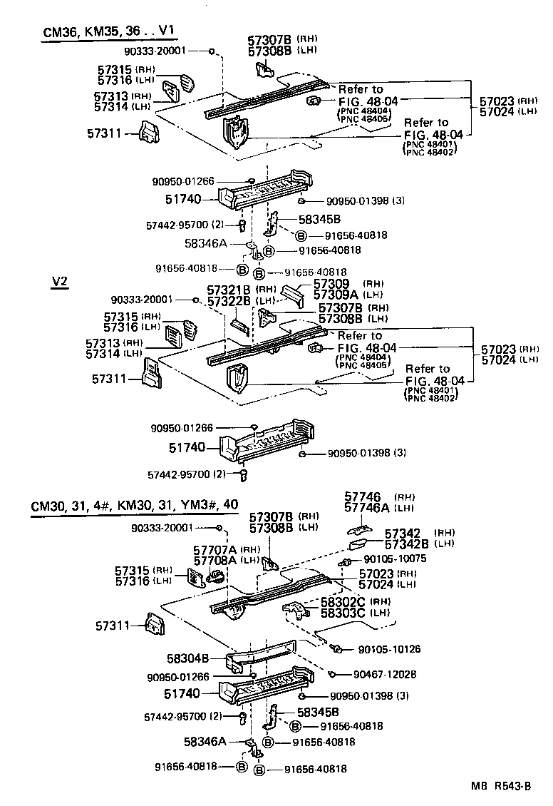 57697-95700 RETAINER, REAR SEAT CUSHION product image