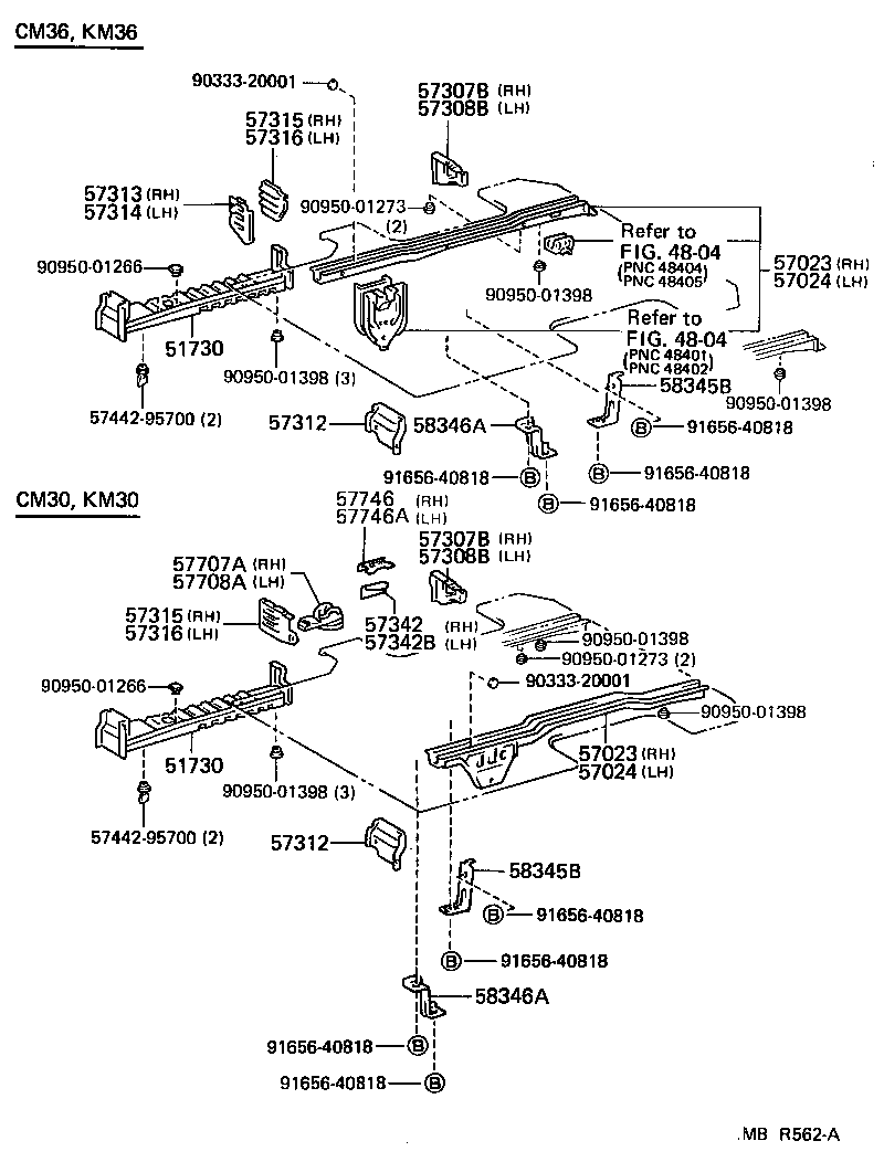57302-95706 OUTRIGGER, NO.1 LH product image