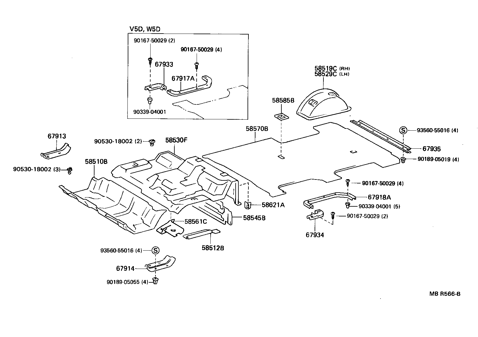 58570-95775-06 CARPET ASSY, REAR FLOOR product image