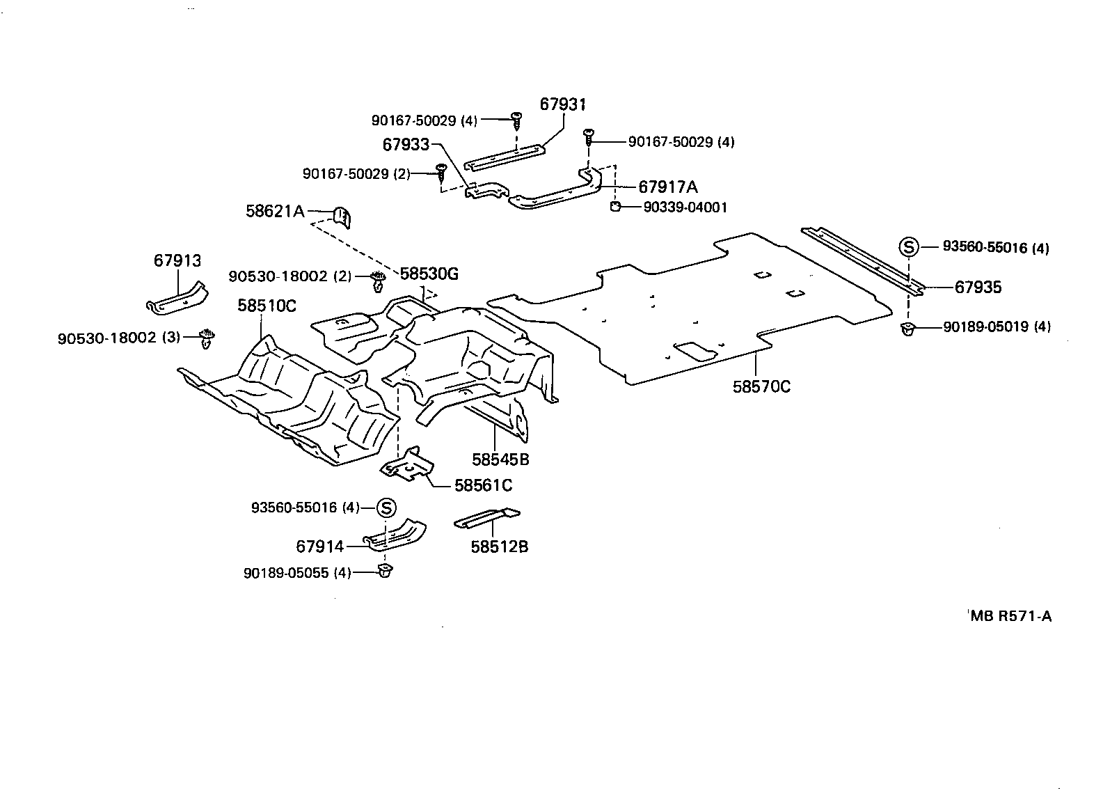 67913-95702-13 PLATE, FRONT DOOR SCUFF, RH product image