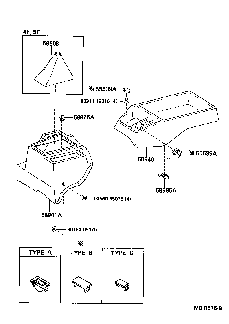 58840-95701-06 COVER SUB-ASSY, SHIFTING HOLE product image