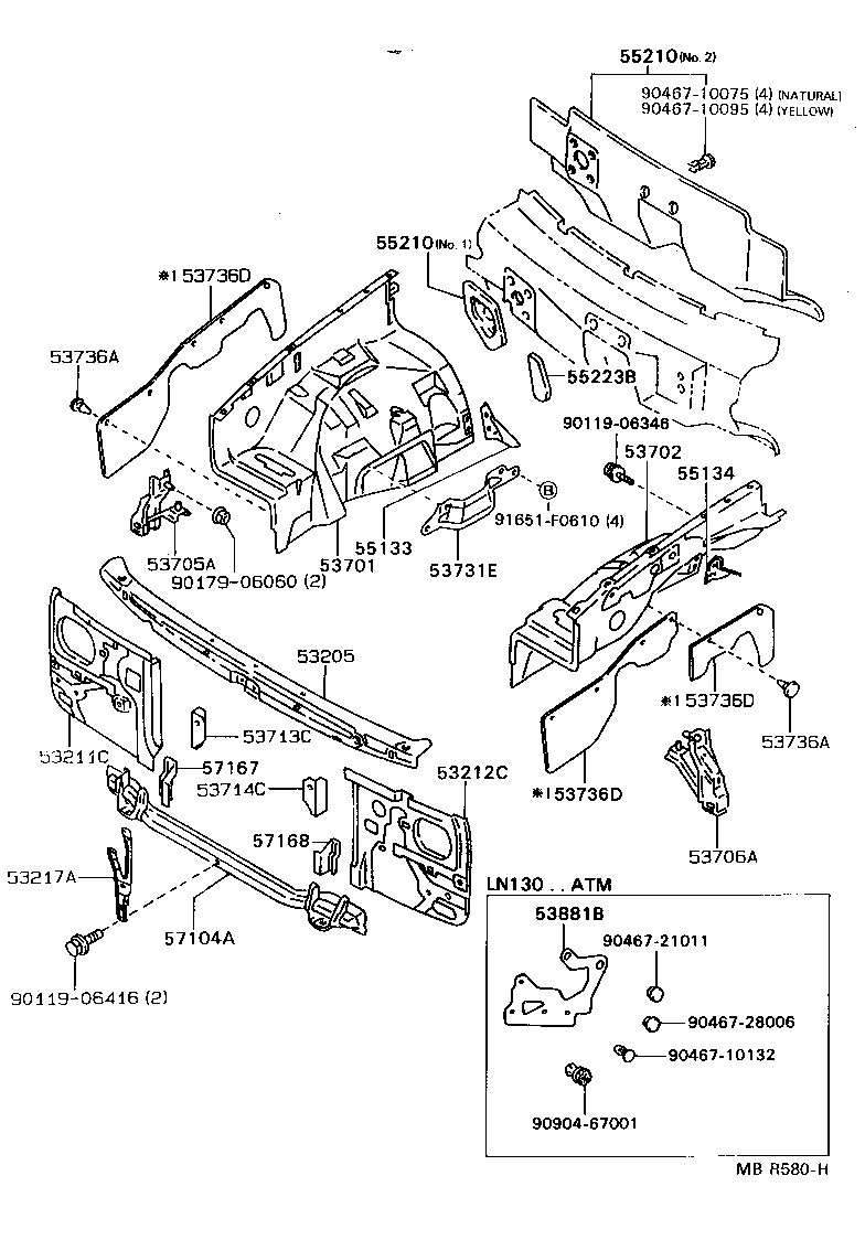 53701-35210 APRON SUB-ASSY, FRONT FENDER, RH product image