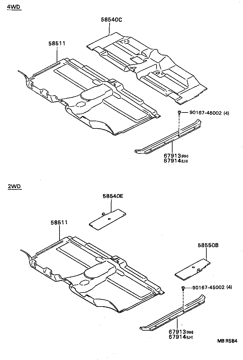 58510-3D080-B0 CARPET ASSY, FLOOR, FRONT product image