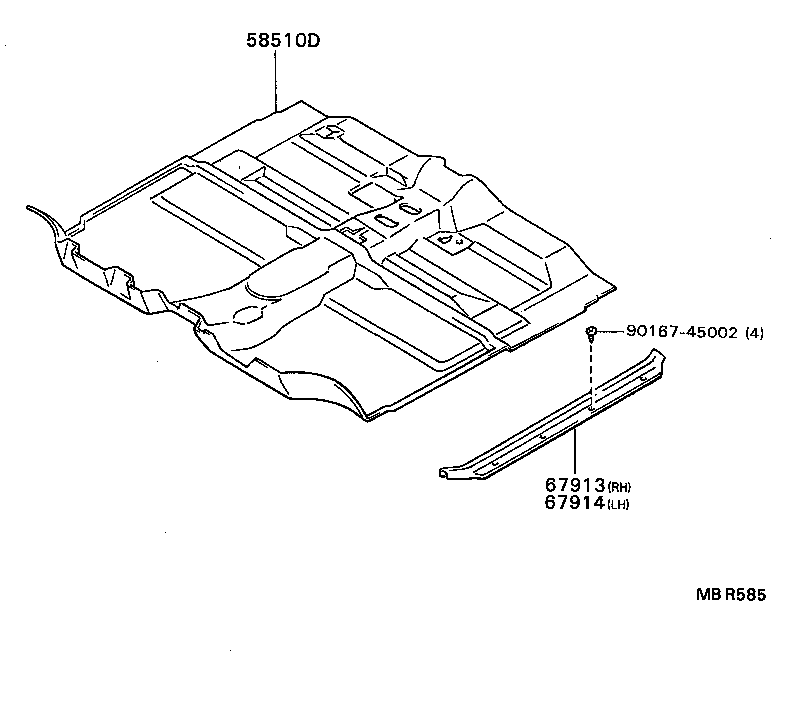 58510-3D080-B0 CARPET ASSY, FLOOR, FRONT product image