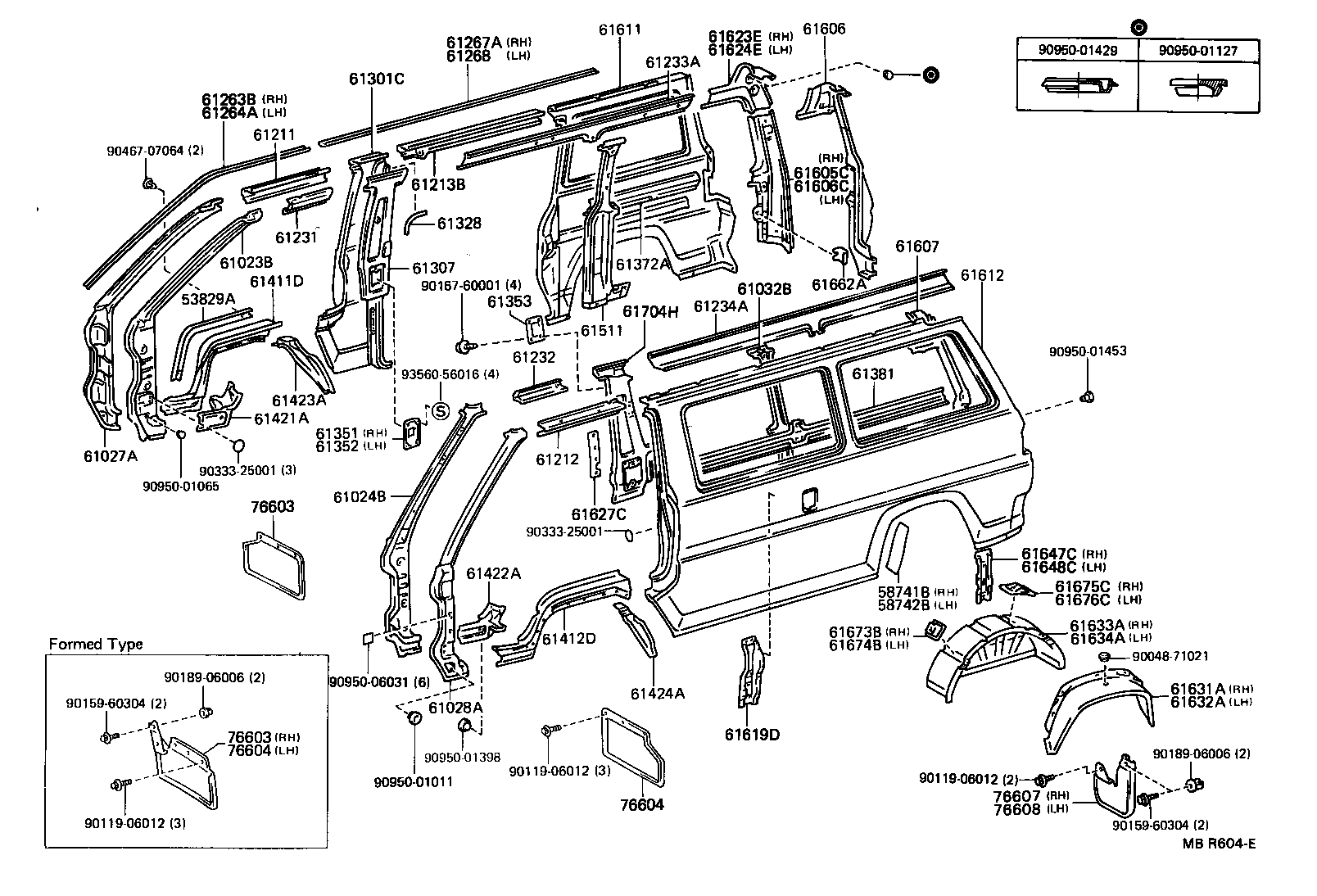 61601-27010 PANEL, QUARTER, RH product image
