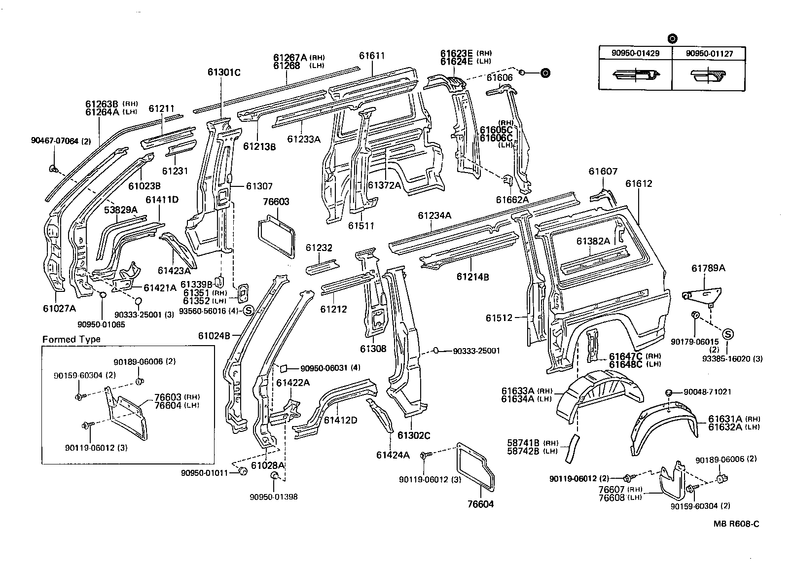 76604-27010 MUDGUARD SUB-ASSY, FRONT FENDER, LH product image