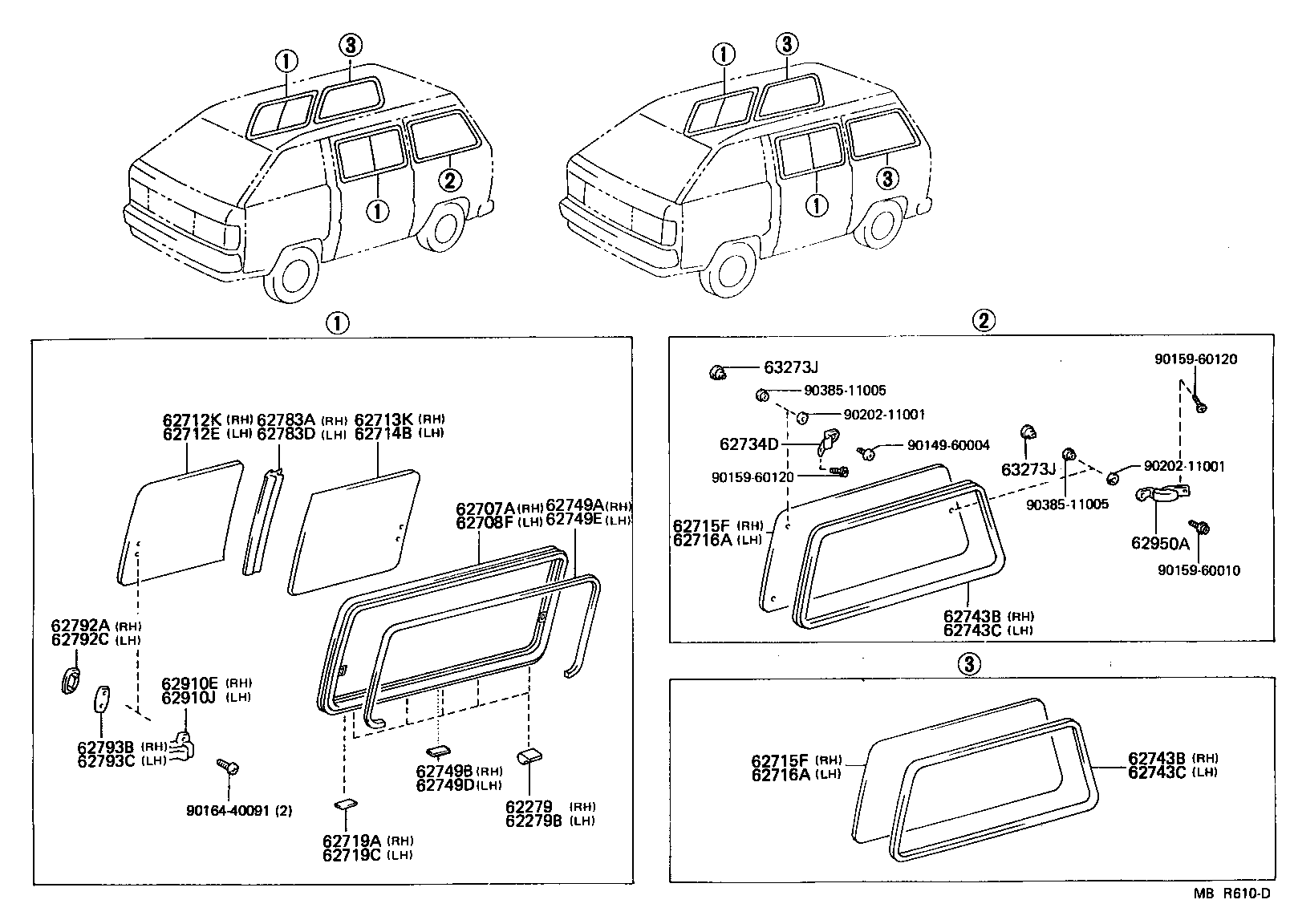 62707-27010 FRAME SUB-ASSY, SIDE FRONT WINDOW, RH product image