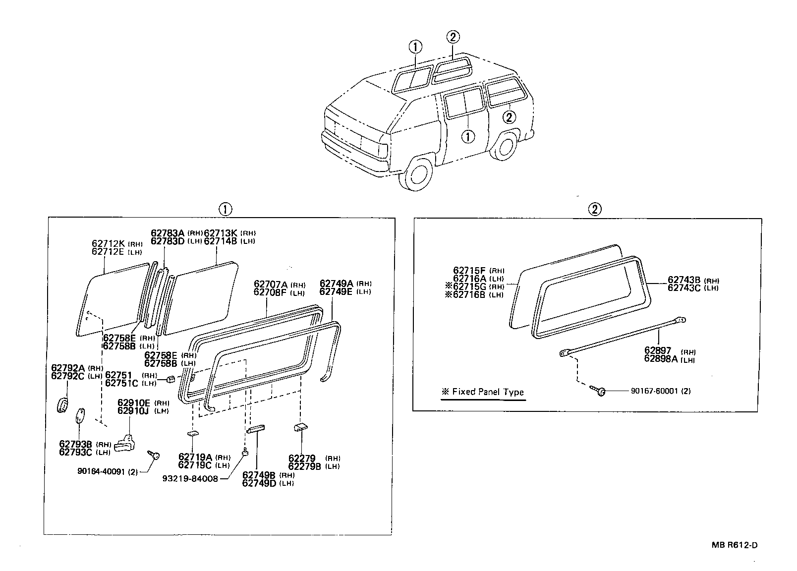 62708-27010 FRAME SUB-ASSY, SIDE FRONT WINDOW, LH product image