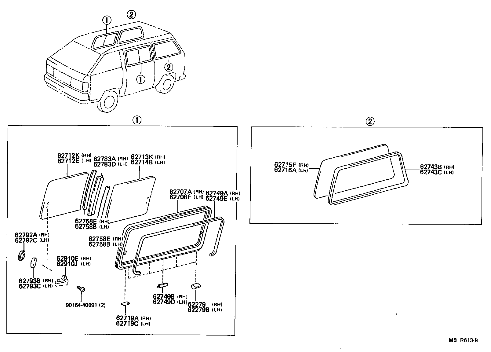62708-27010 FRAME SUB-ASSY, SIDE FRONT WINDOW, LH product image