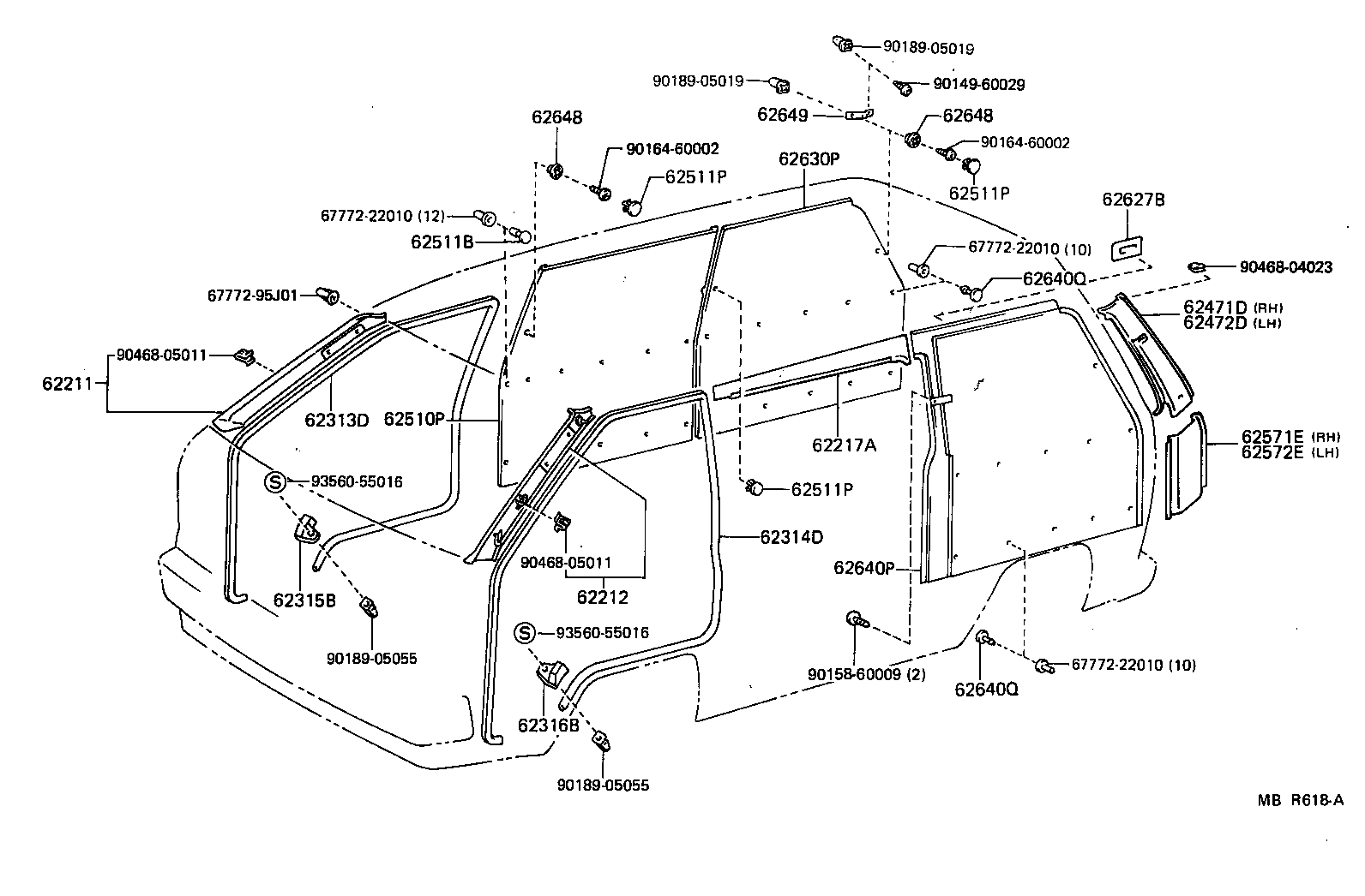 90467-10125-01 CLIP(FOR COWL SIDE TRIM) product image