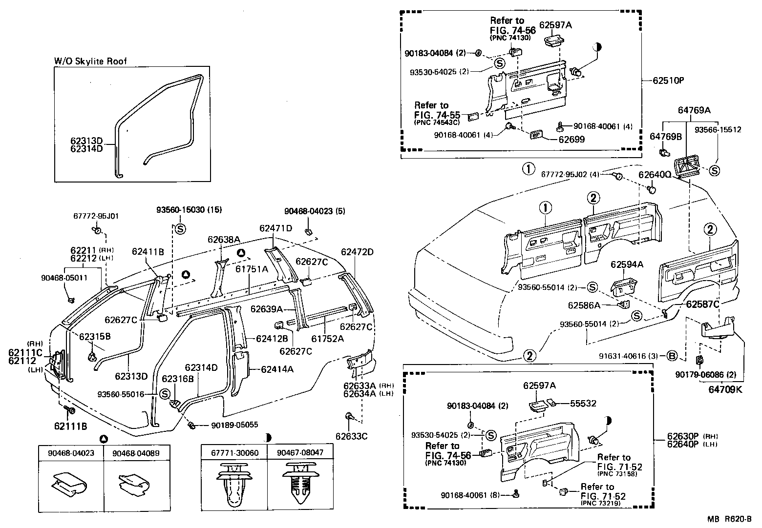 90467-10125-01 CLIP(FOR COWL SIDE TRIM) product image