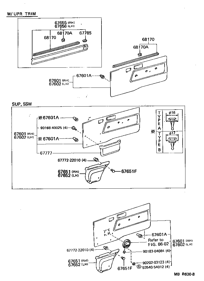 67002-95745 PANEL SUB-ASSY, FRONT DOOR, LH product image