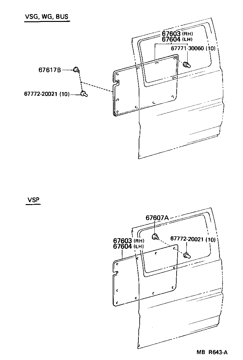 67003-27010 PANEL SUB-ASSY, SLIDE DOOR, RH product image